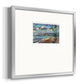 Morning Moon Over Waikiki Premium Framed Print Double Matboard