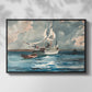 Sloop, Nassau, 1899 - Floater Framed Canvas Print