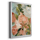 Bouquet Scatter III - Modern Framed Canvas Print