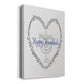Hanukkah Heart - Canvas Art Print