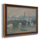 Waterloo Bridge, Gray Day - Ornate Framed Canvas Print