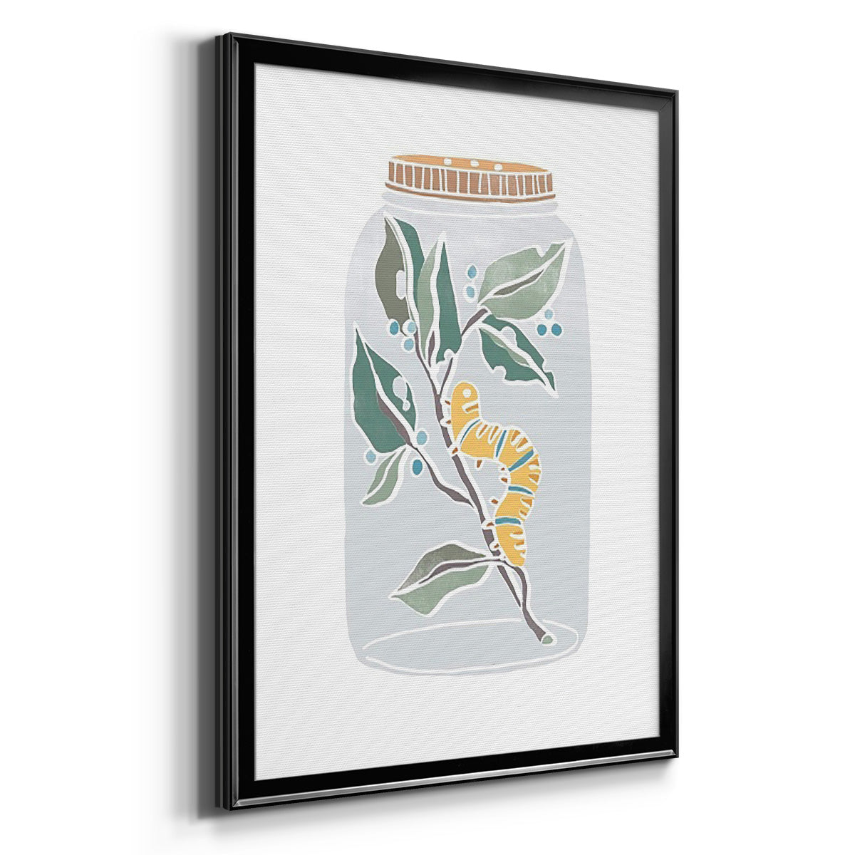 Nature Jar I - Modern Framed Canvas Print