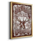 Red Wood Peace -  Framed Canvas Print