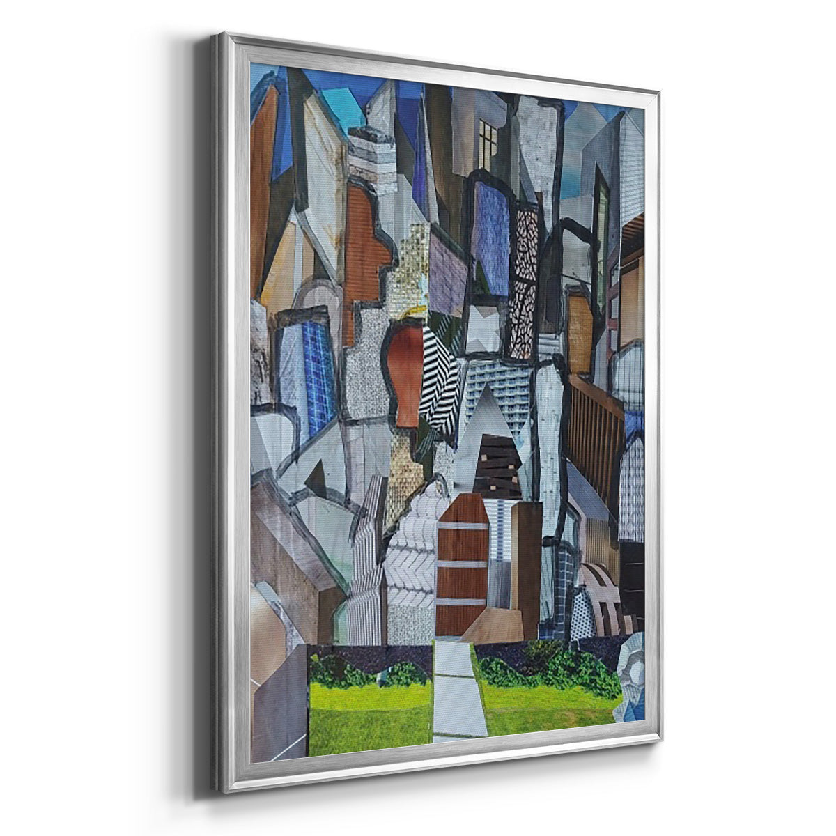 Chicago Grant Park - Modern Framed Canvas Print