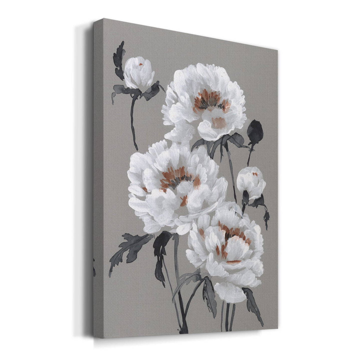 Peony Profusion I Premium Gallery Wrapped Canvas - Ready to Hang