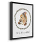 Harvest Home Squirrel - Modern Framed Canvas Print