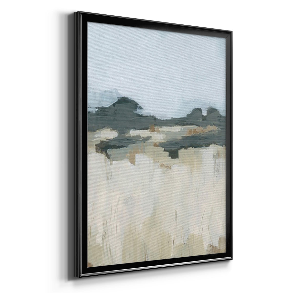 Brushstroke Badlands II - Modern Framed Canvas Print