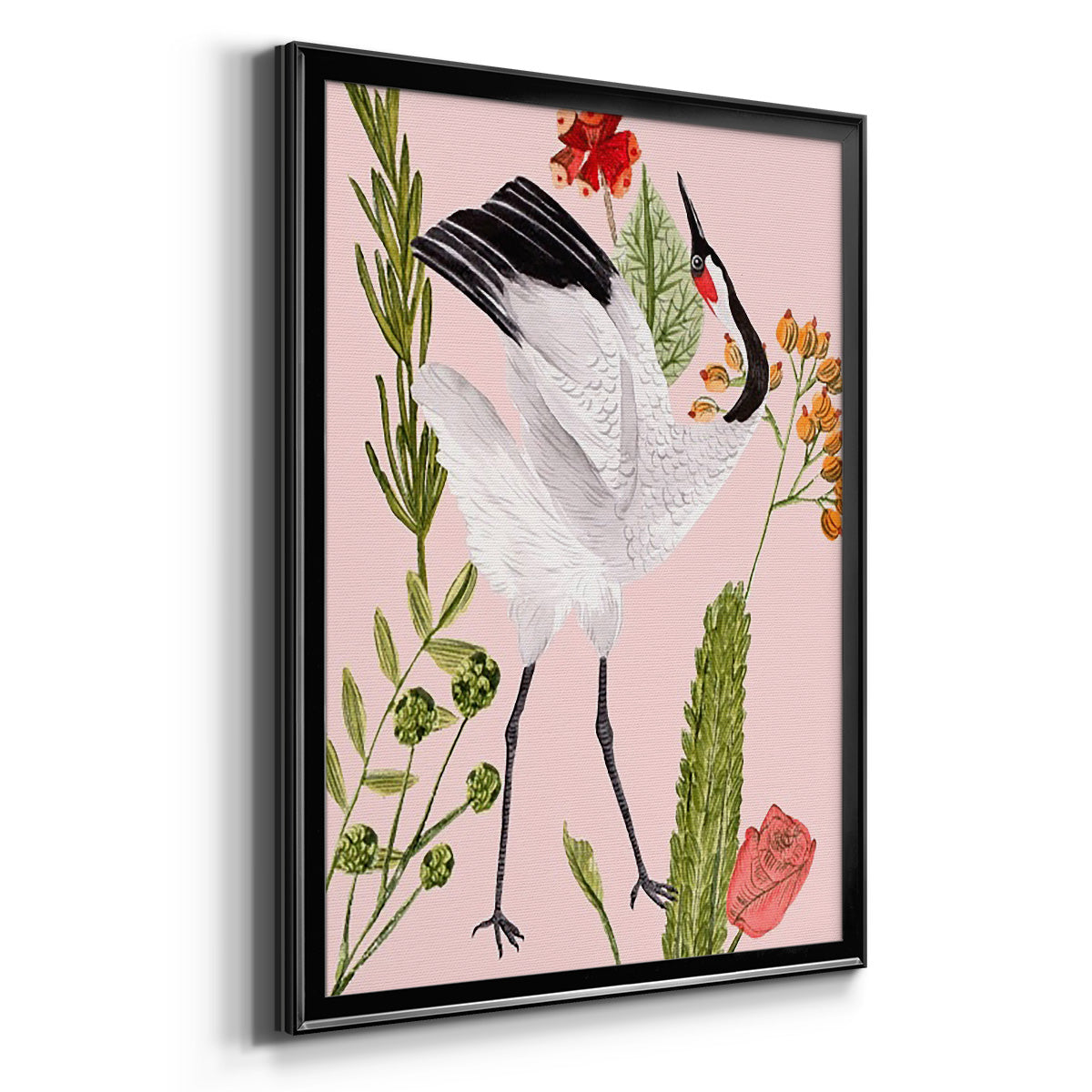 Birds in Motion VI - Modern Framed Canvas Print