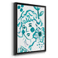 Budding Flower II - Modern Framed Canvas Print