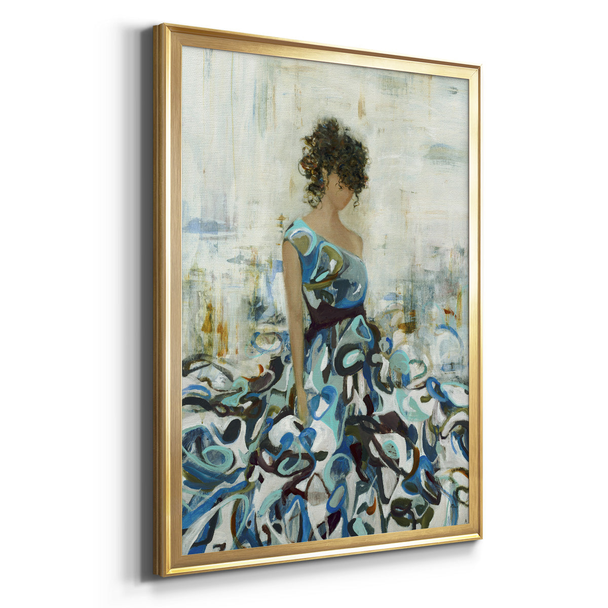 Fluid Beauty - Modern Framed Canvas Print