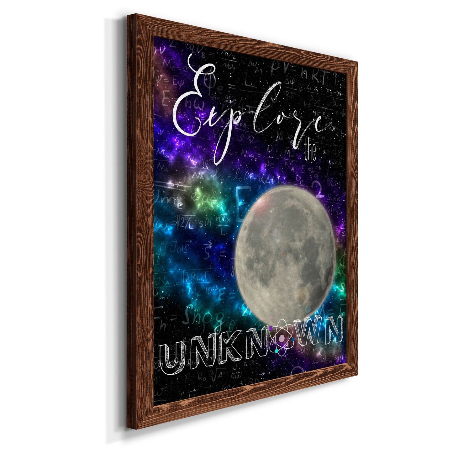 Explore - Premium Canvas Framed in Barnwood - Ready to Hang