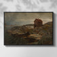 A Fisherman's Home, Lillesand, 1858 - Floater Framed Canvas Print