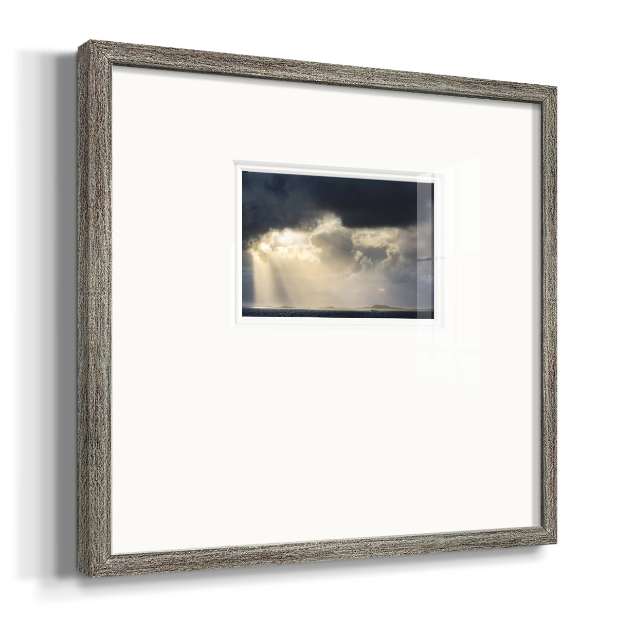 Rays of Light- Premium Framed Print Double Matboard