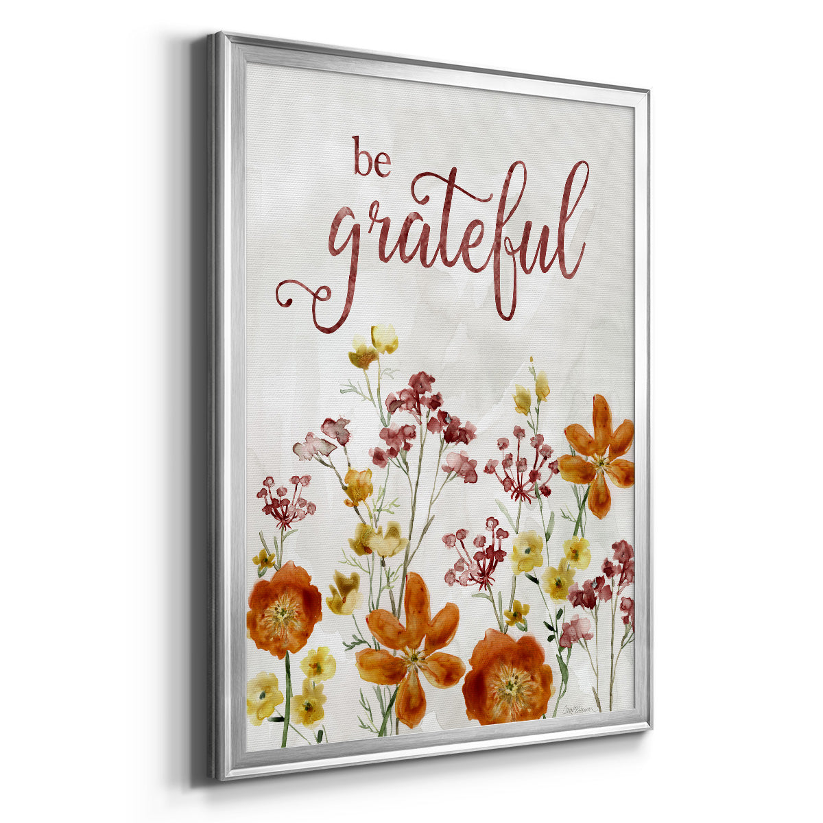 Grateful Catalina Bouquet - Modern Framed Canvas Print