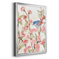 Cherry Blossom Perch II - Modern Framed Canvas Print