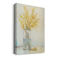 Yellow Spray in Vase II Premium Gallery Wrapped Canvas - Ready to Hang