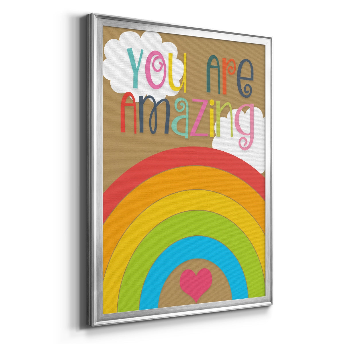 You Are Amazing - Modern Framed Canvas Print