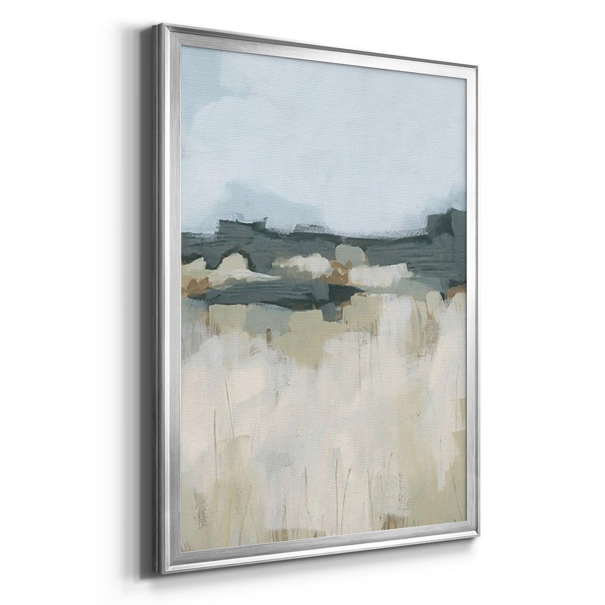 Brushstroke Badlands I - Modern Framed Canvas Print