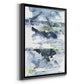 Blue Memories II - Modern Framed Canvas Print