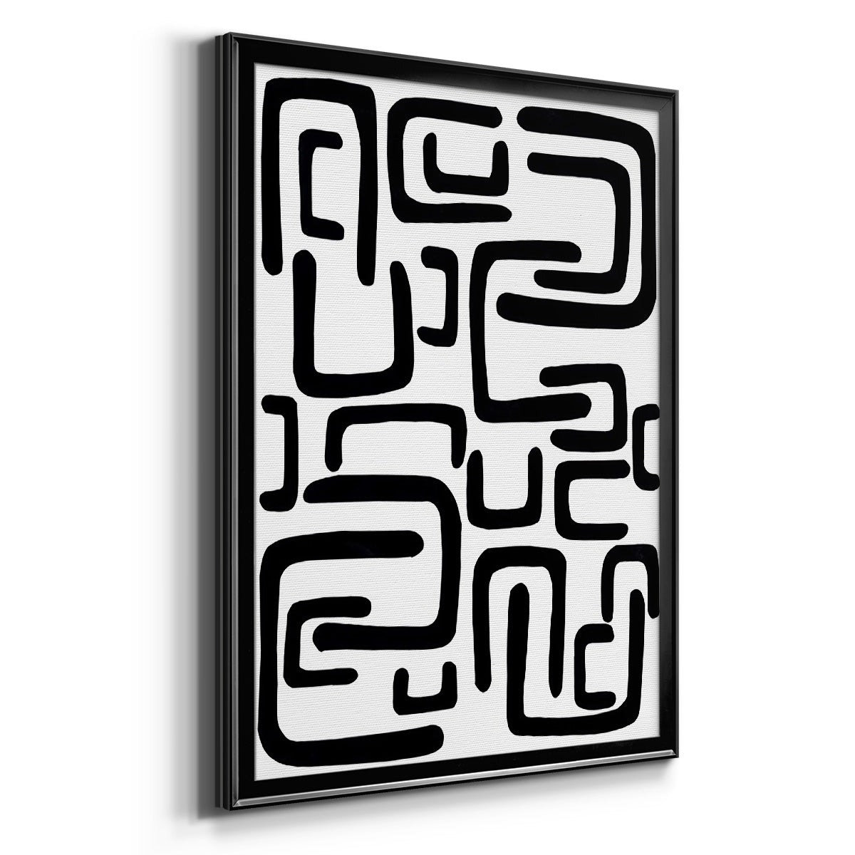 Shuffle II - Modern Framed Canvas Print
