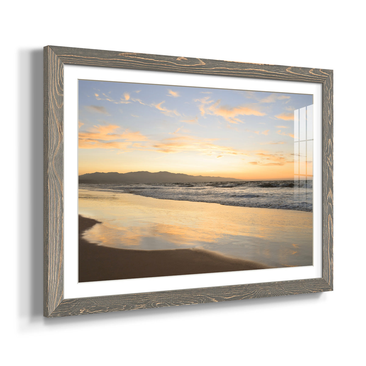 Peaceful Shore - Barnwood Framed Art Print