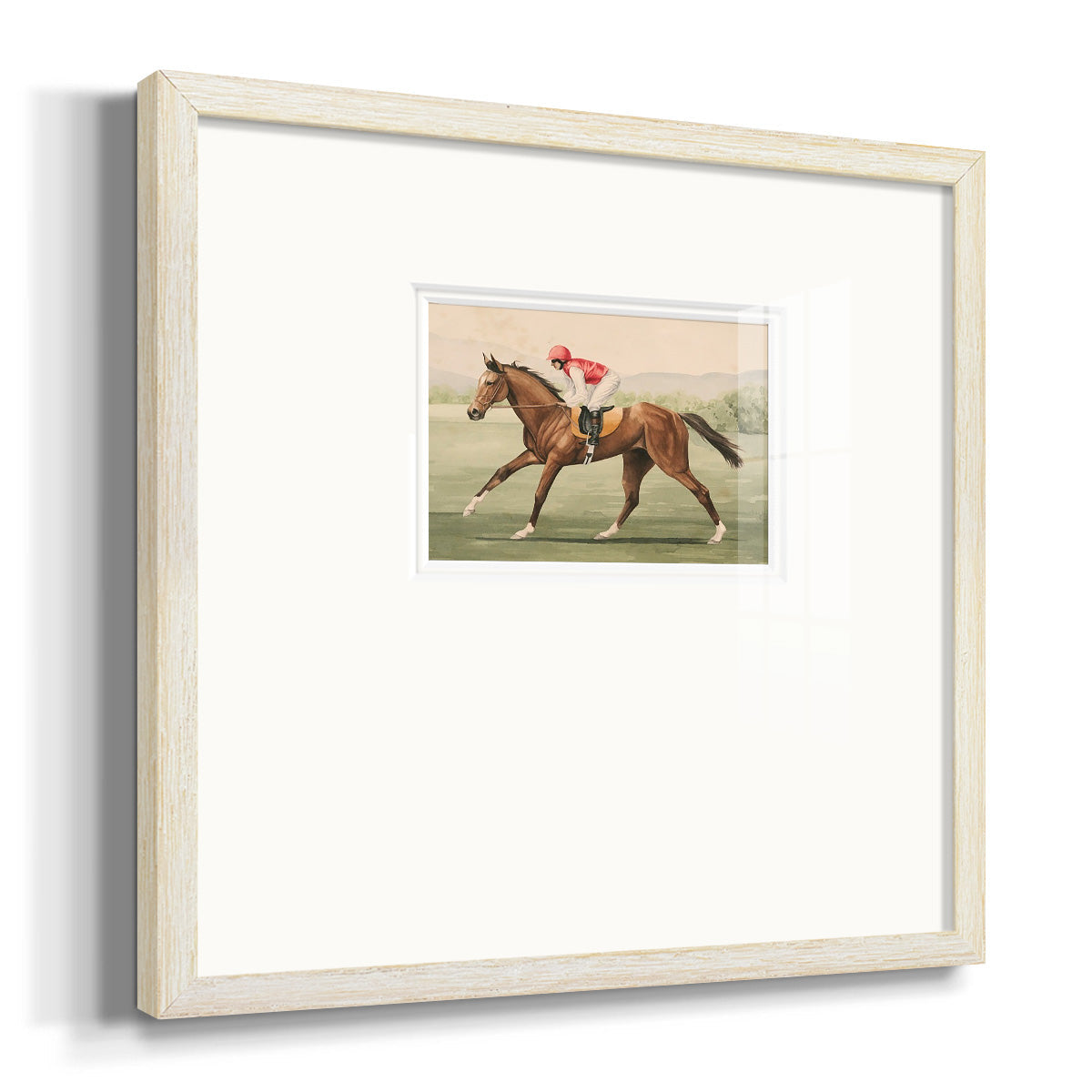 Vintage Equestrian I Premium Framed Print Double Matboard