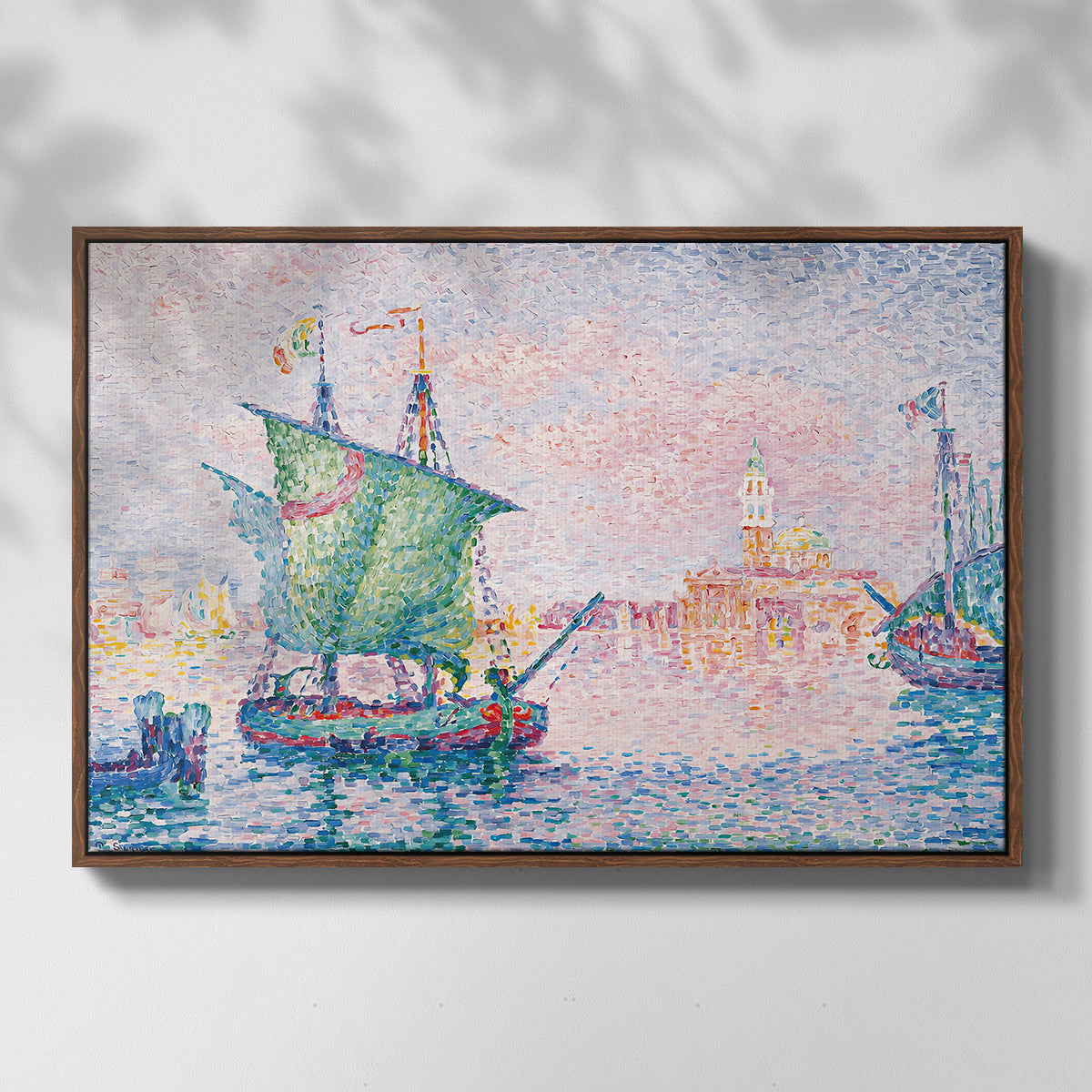 Venice, the Pink Cloud, 1909 - Floater Framed Canvas Print