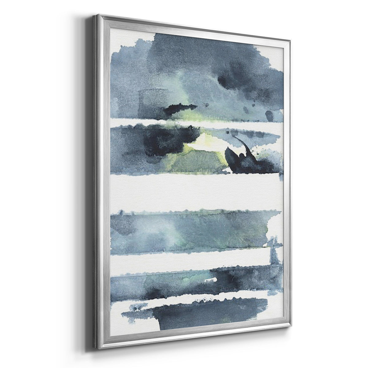 Blue Memories I - Modern Framed Canvas Print