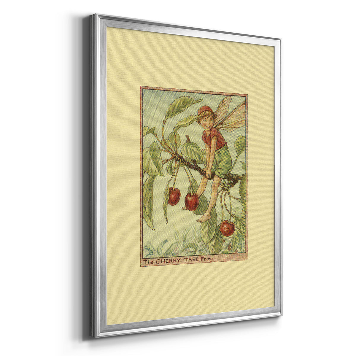 The Cherry Tree Fairy - Modern Framed Canvas Print