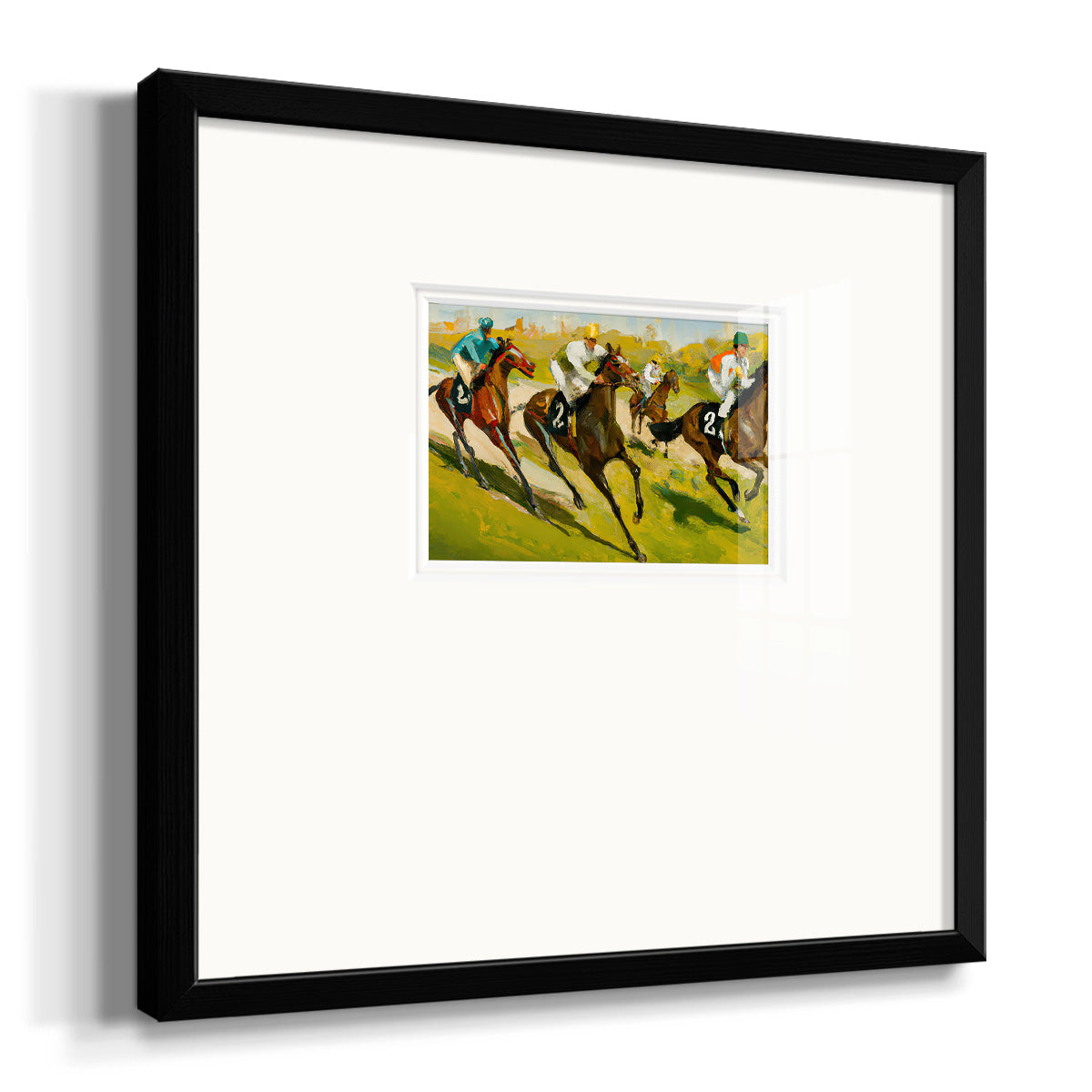 Day at the Races Premium Framed Print Double Matboard