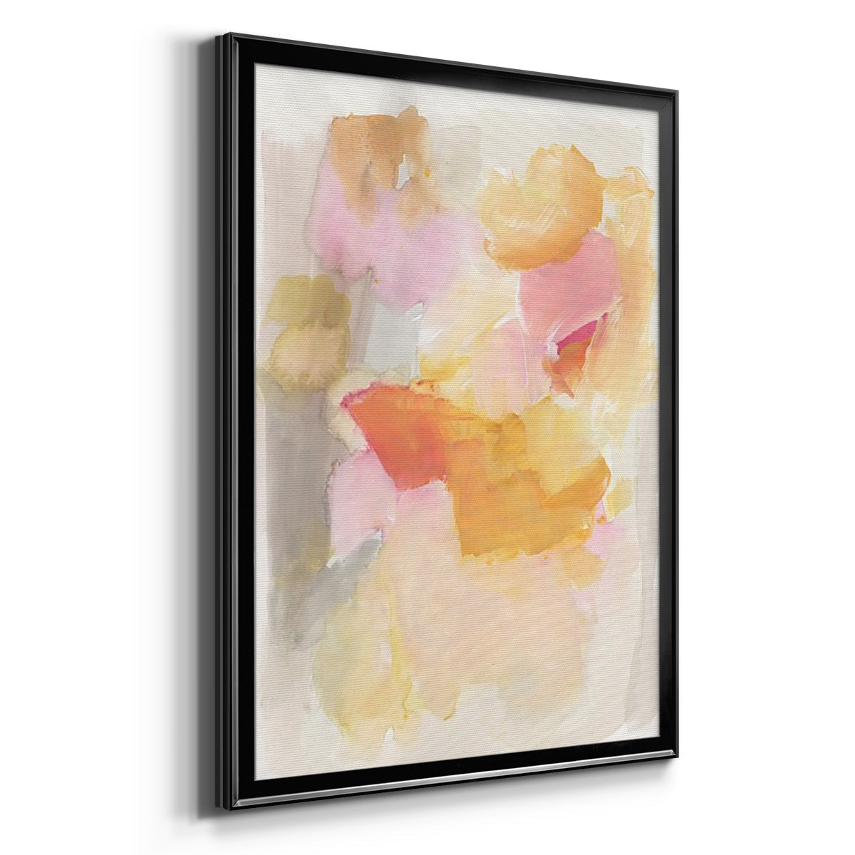 Warm Petals I - Modern Framed Canvas Print