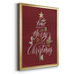 Merry Little Christmas - Modern Framed Canvas Print