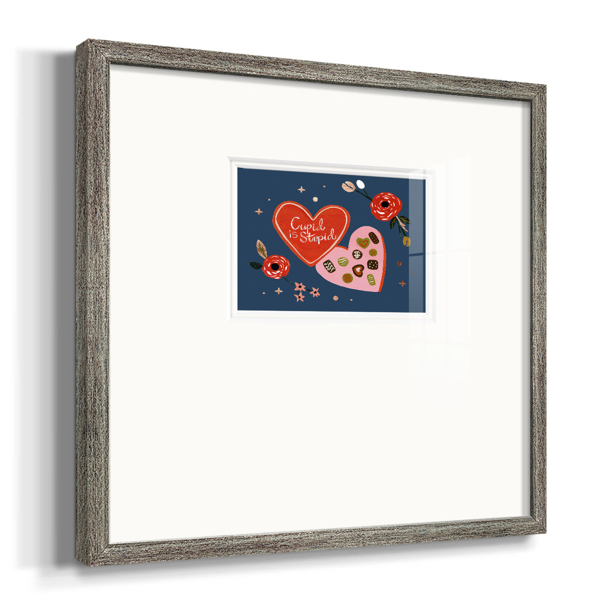 Happy Galentine II Premium Framed Print Double Matboard