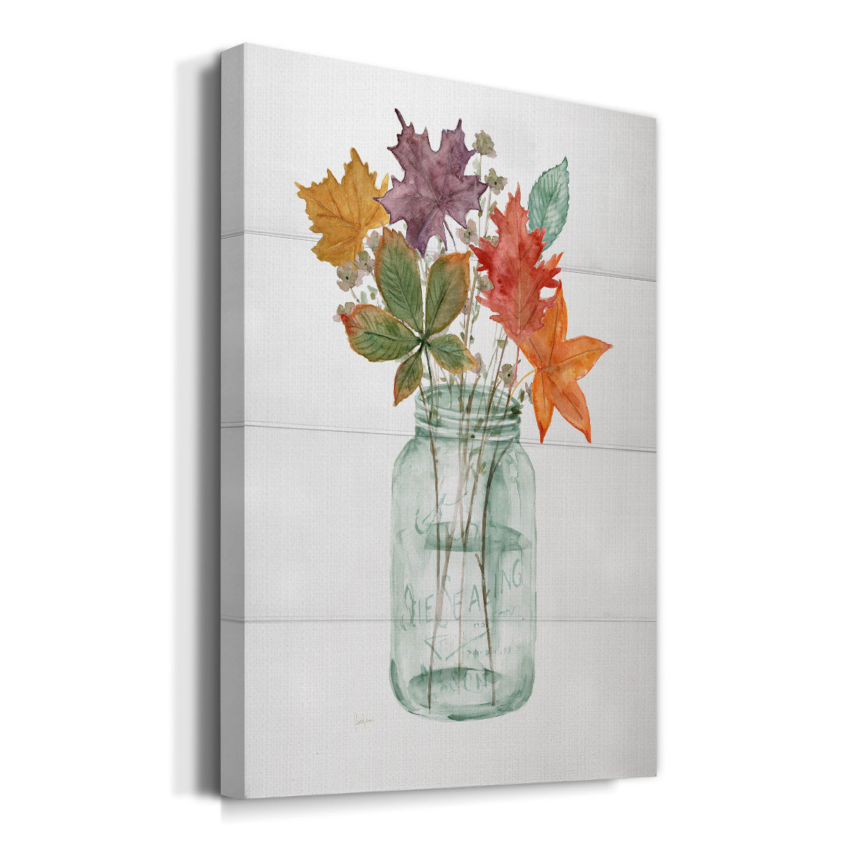 Harvest Home Leaves I Premium Gallery Wrapped Canvas - Ready to Hang