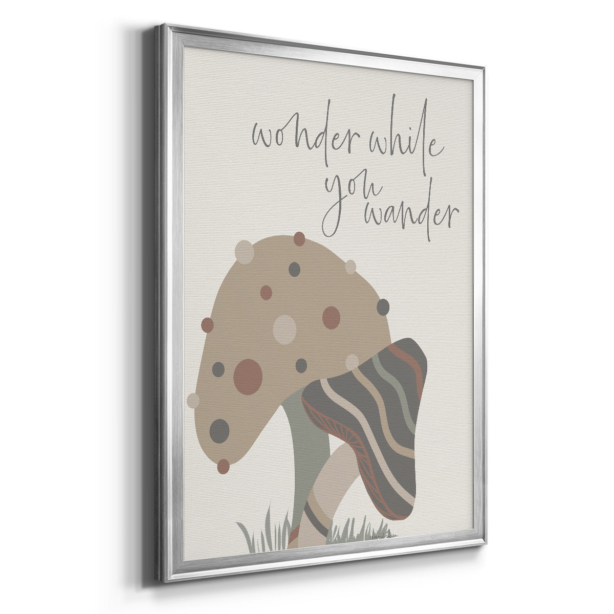 Wonder While You Wander - Modern Framed Canvas Print
