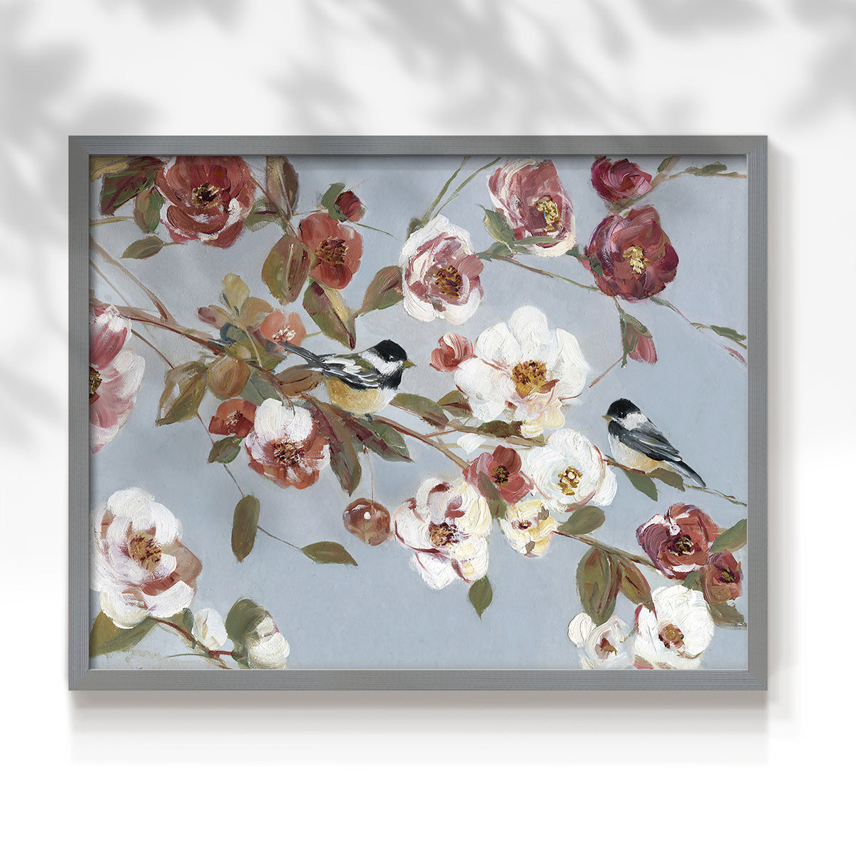 44432,artwork,flowers,songbirds,blooming,pastel colors,nature,painting,tranquility,floral,decor,home,birds,soft tones,wall art,still life,elegance,design,garden,wildlife,peace,beauty,colorful,composition,branches,brushwork,canvas,contemporary,aesthetic,visual,spring,serene,charm,details,flora,fauna,modern,interior design,color palette,harmony,inspiration,Re-stickable,Plants & Flowers