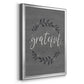 Grateful Wreath - Modern Framed Canvas Print