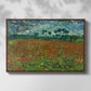 Field with Poppies, 1889 - Floater Framed Canvas Print