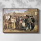 A Charlatan Selling Blacking in the Piazza Barberini in Rome, c. 1840-1849 - Floater Framed Canvas Print
