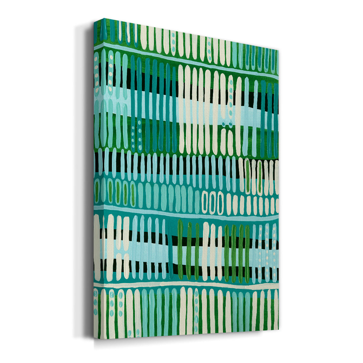 Teal Pattern I - Canvas Art Print