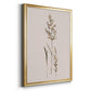 Delicate Stems II - Modern Framed Canvas Print