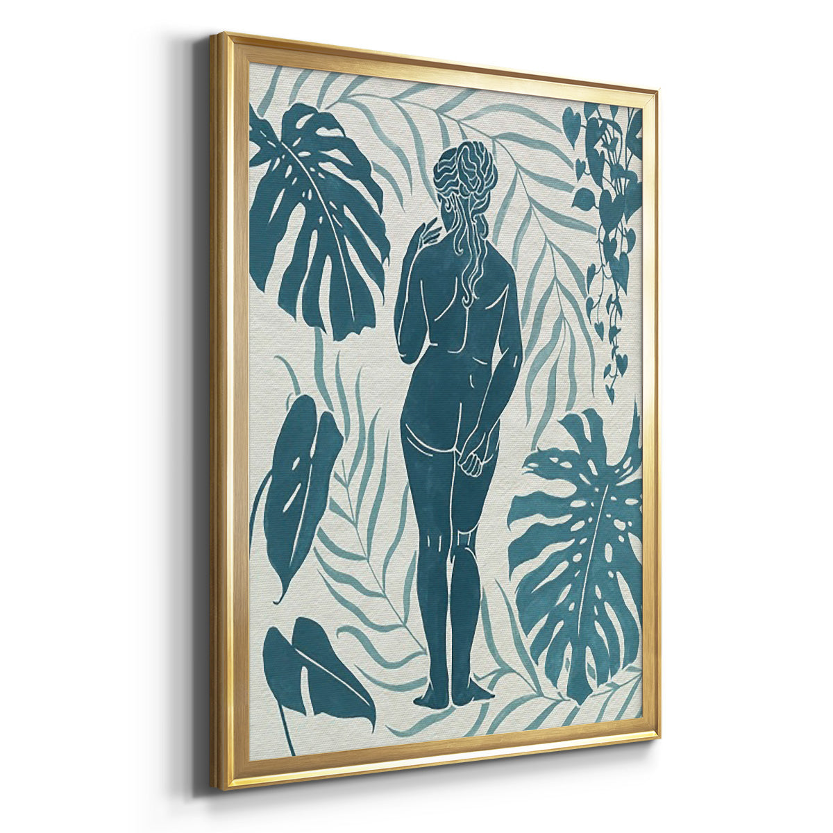 Moon Gazer III - Modern Framed Canvas Print