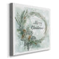 Merry Christmas Pine Wreath-Premium Gallery Wrapped Canvas - Ready to Hang