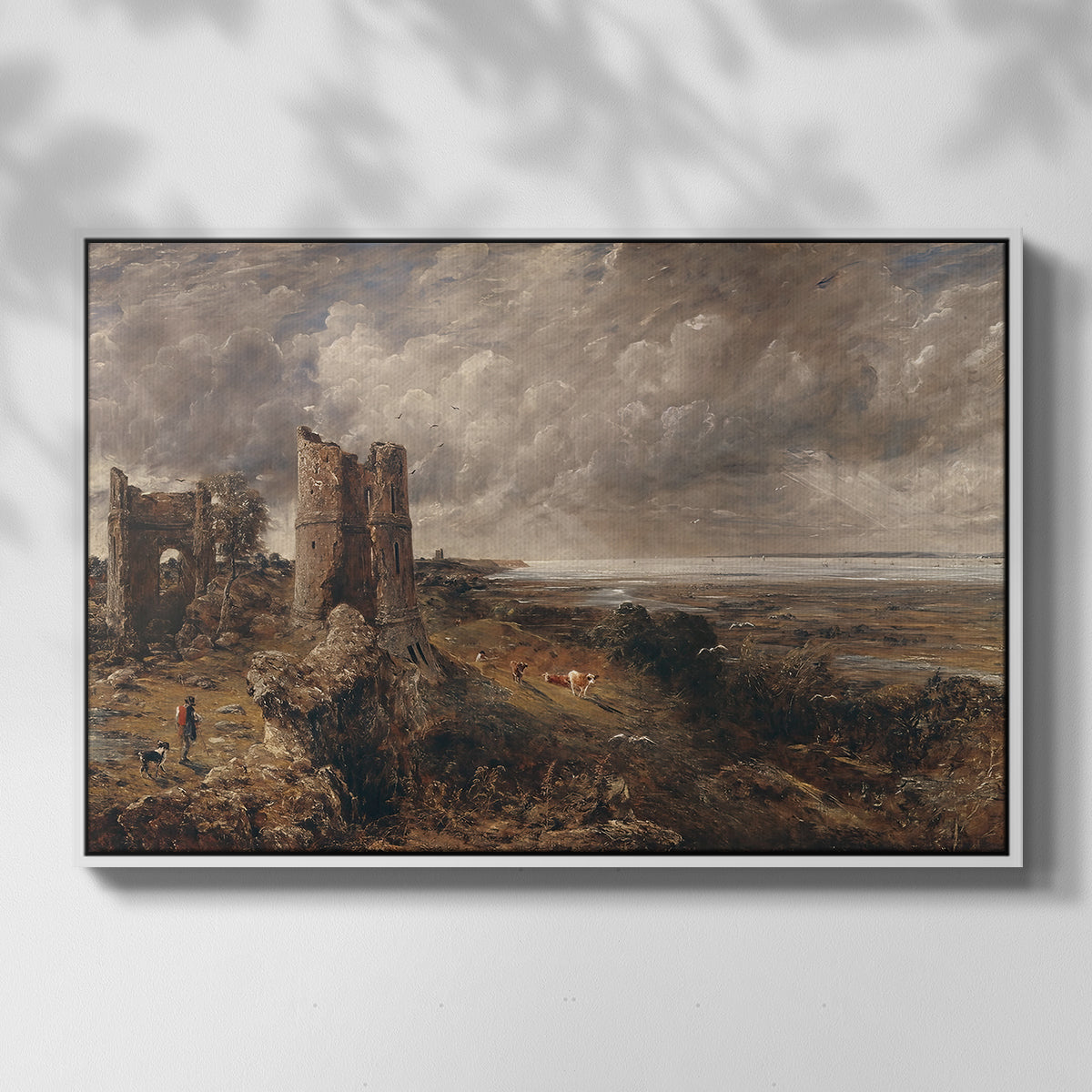 Hadleigh Castle, Mouth of Thames, c. 1829 - Floater Framed Canvas Print