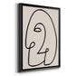 Face It II - Modern Framed Canvas Print