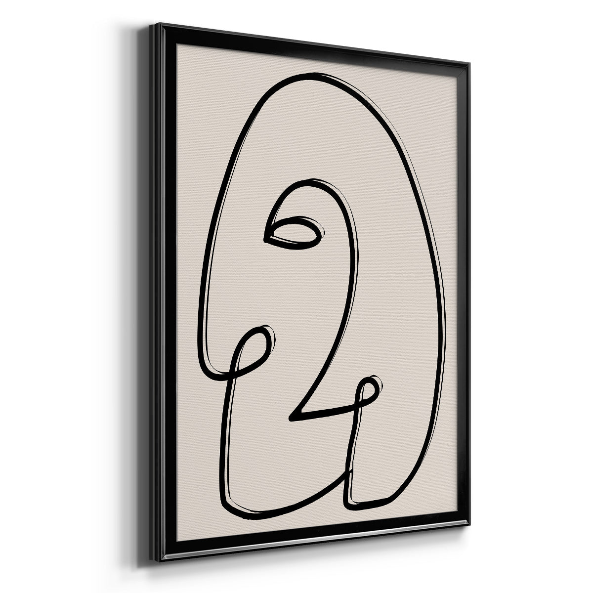 Face It II - Modern Framed Canvas Print