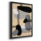 Interconnected Shapes II - Modern Framed Canvas Print