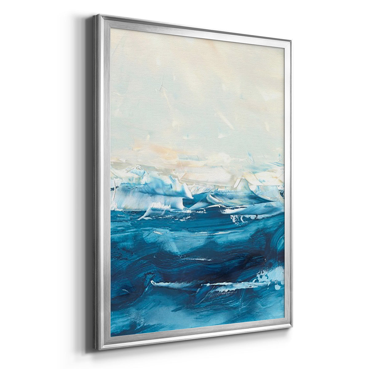 Wave after Wave II - Modern Framed Canvas Print