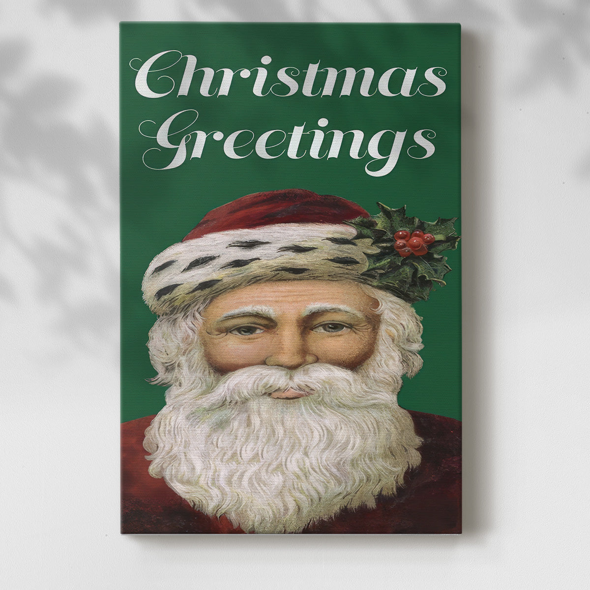 Retro Santa Claus I - Gallery Wrapped Canvas