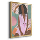 Curly Lady III - Modern Framed Canvas Print